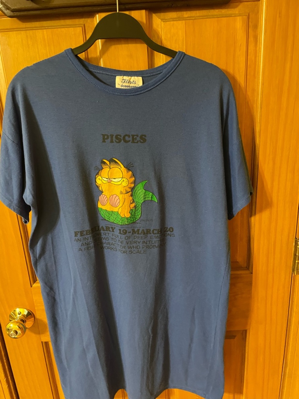 FLIRTS BY DONNKENNEY GARFIELD PISCES NIGHTSHIRT
